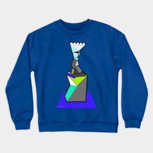 Cartoon Monument Crewneck Sweatshirt